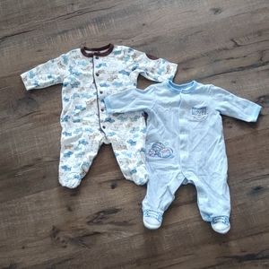 Little Me Boys Newborn Snap Onesie Sleeper